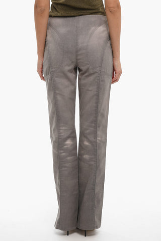 Pantaloni Svasati in Tessuto Termoattivo