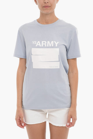 ARMY Front Printed Crew-neck T-Shirt