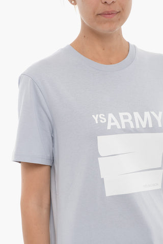 ARMY Front Printed Crew-neck T-Shirt