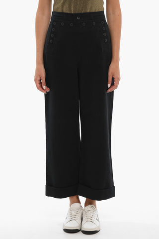 Soft Cotton MOLESKIN SOILAR Flared Pants