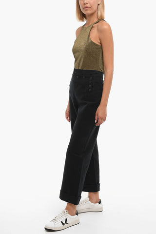 Soft Cotton MOLESKIN SOILAR Flared Pants
