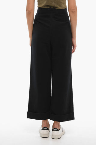 Soft Cotton MOLESKIN SOILAR Flared Pants