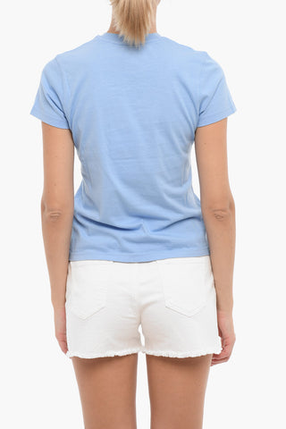 Crew-neck EDEN T-Shirt with Printed Contrasting Logo