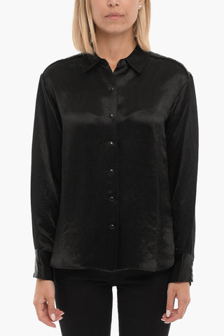 Shiny Fabric ELIAS Shirt With Snaps Buttons
