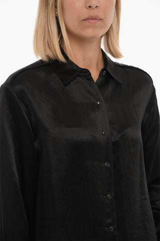 Shiny Fabric ELIAS Shirt With Snaps Buttons