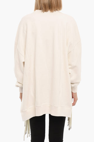 Asymmetric MULTICORD Crewneck Sweatshirt