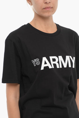 ARMY Front Printed Crew-neck T-Shirt