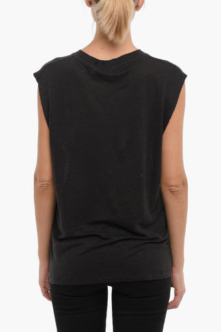 Top Oversized LANKA Girocollo in Tinta Unita