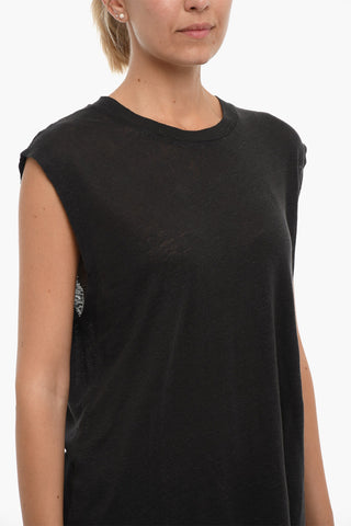 Top Oversized LANKA Girocollo in Tinta Unita