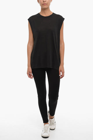 Top Oversized LANKA Girocollo in Tinta Unita