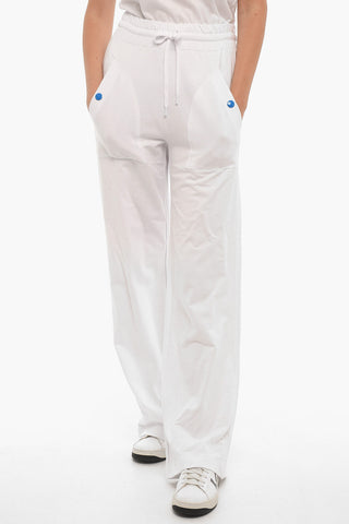 LOVE Flare Pants with Maxi Pockets and Colored Buttons