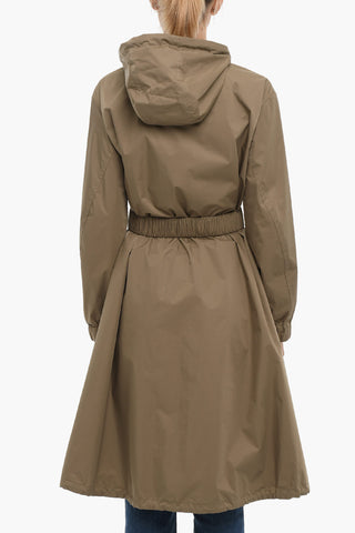 ARMY Waterproof Coat with Belt and patch Logo