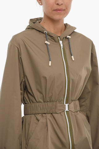 ARMY Waterproof Coat with Belt and patch Logo