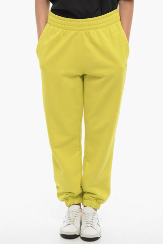 Joggers in Tinta Unita con 2 Tasche e Ricamo Logo