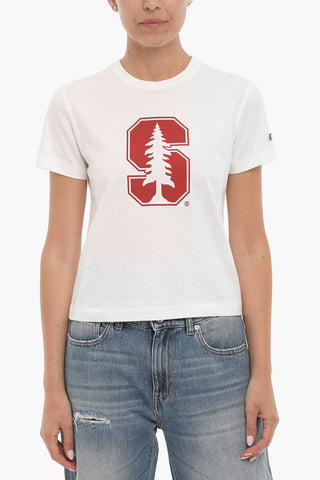Front Printed Crew-neck T-Shirt