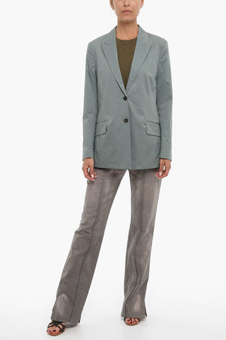 side vents peak lapel 2-button blazer