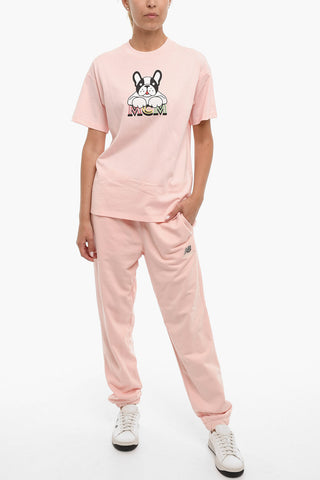 Crew-Neck T-shirt with Front Print