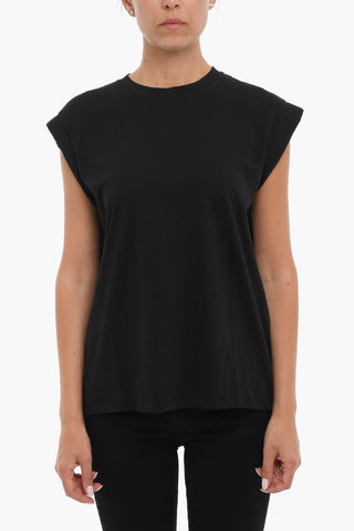 Solid color PORTER Crew-Neck T-shirt with Padded Straps