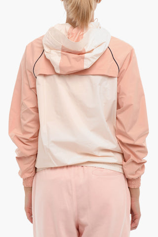 Two-Tone Anorak Jacket with Hood