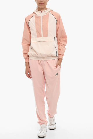 Two-Tone Anorak Jacket with Hood