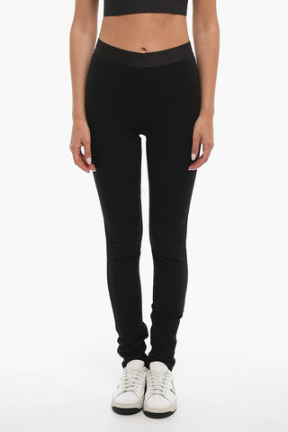 Wool Blend BLACKJACK Leggings with Elastic Waistband