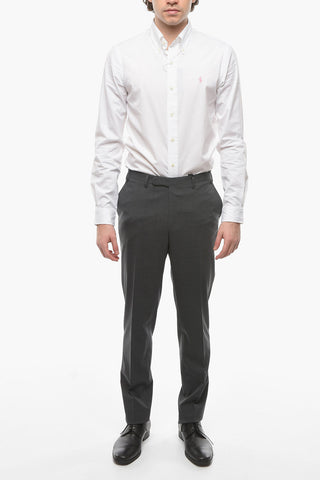 CC COLLECTION Stretch Wool REFINED Pants with Hidden Fastening