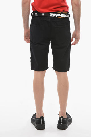 Elastic Waistband Low Crotch Shorts