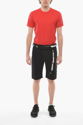 Elastic Waistband Low Crotch Shorts