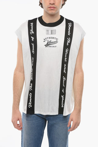 Light Knit Oversized Top with Contrasting Lettering