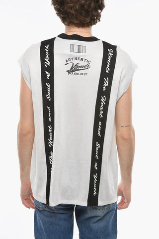 Light Knit Oversized Top with Contrasting Lettering
