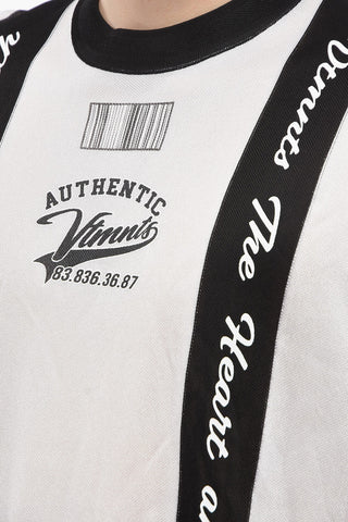 Light Knit Oversized Top with Contrasting Lettering