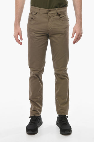 ID Stretchy-cotton 5-pocket Pants