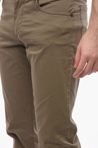 ID Stretchy-cotton 5-pocket Pants