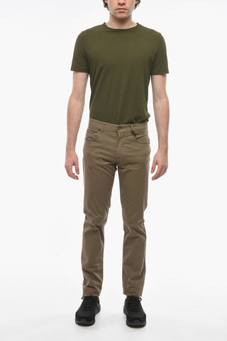 ID Stretchy-cotton 5-pocket Pants
