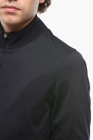 ID Virgin Wool Jacket with Standing Collar