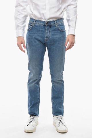 ID LUXURY DENIM Light-washed Regular-fitting Jeans with Visibile Stitchings