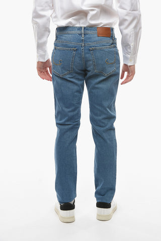 ID LUXURY DENIM Light-washed Regular-fitting Jeans with Visibile Stitchings
