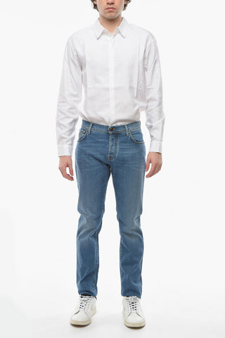 ID LUXURY DENIM Light-washed Regular-fitting Jeans with Visibile Stitchings