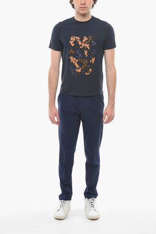 CC COLLECTION Jersey T-shirt with Floral Print