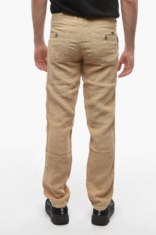 Pantaloni in Lino a 4 Tasche