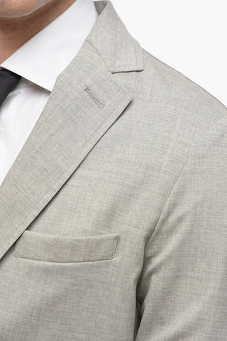 virgin wool notch lapel CHELSEA 2-button blazer
