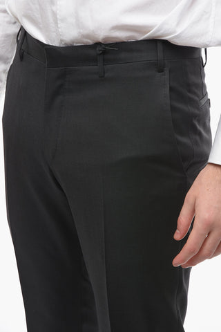 CC COLLECTION Virgin Wool RESET Pants with Belt Loops