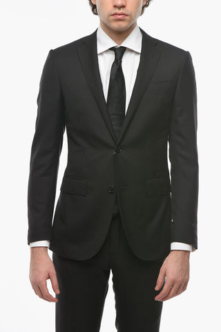 Abito ACADEMY in Twill di Lana Vergine con Revers Classico