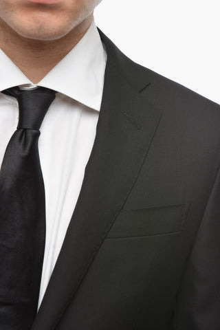 Abito ACADEMY in Twill di Lana Vergine con Revers Classico