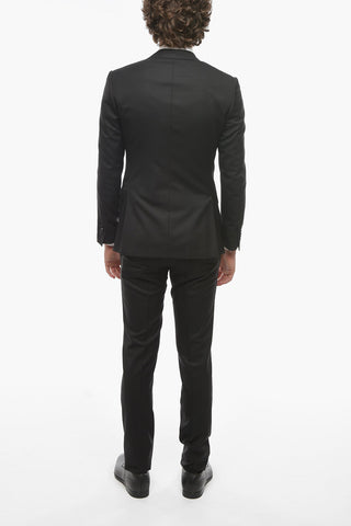 Abito ACADEMY in Twill di Lana Vergine con Revers Classico