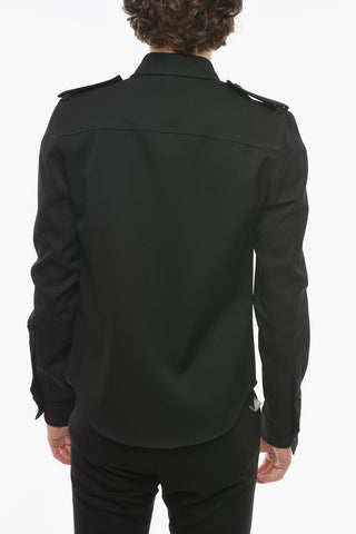 Camicia GRAIN DE POUDRE con Spille in Metallo Removibili
