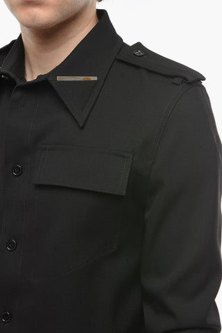 Camicia GRAIN DE POUDRE con Spille in Metallo Removibili
