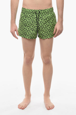 Printed Swim Shorts With drawstrings
