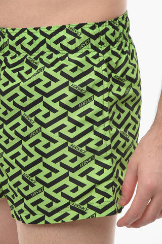Printed Swim Shorts With drawstrings
