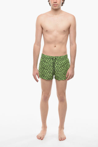 Printed Swim Shorts With drawstrings
